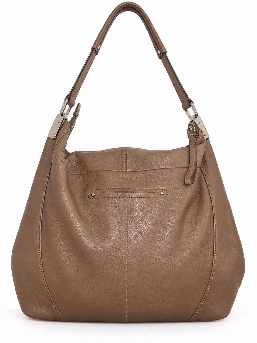 B. MAKOWSKY Taupe Leather Fringe Shoulder Bag - Women's Handbag❤️❤️❤️ - Picture 4 of 7